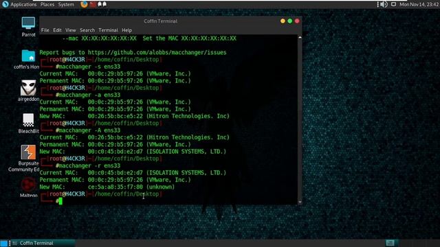 MAC Address Spoofing | Macchanger смотреть онлайн