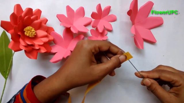 DIY How to Make Paper Flowers | Simple Paper Crafts смотреть онлайн