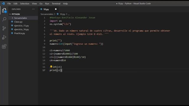 Ejercicio 10 PYTHON-Problemas Secuenciales смотреть онлайн