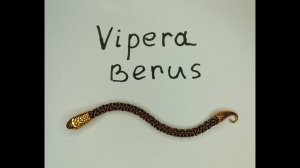 Vipera Berus простой способ плетения для новичков. Красивый кольчужный браслет своими руками.
