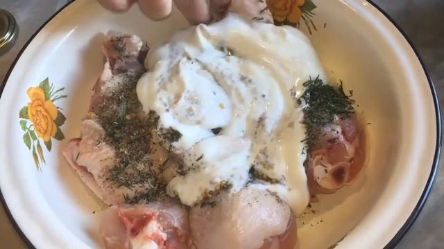 Курица с французской горчицей. Маринуем в йогурте. Вкусно с любым гарниром. смотреть онлайн