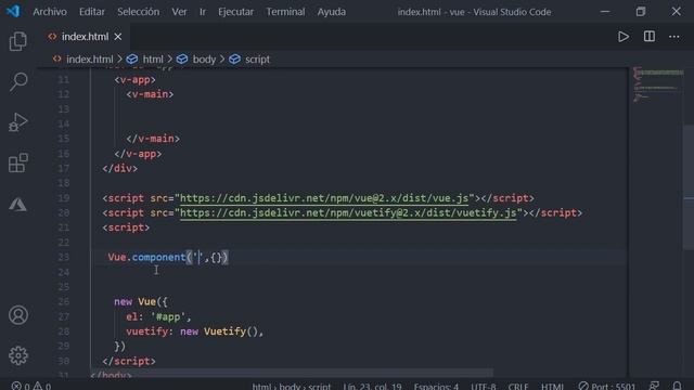 12 - VueJS desde cero - Componentes (Reutilización y Comunicación) смотреть онлайн