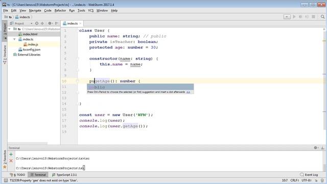 Урок 7. TypeScript (TS). Классы смотреть онлайн