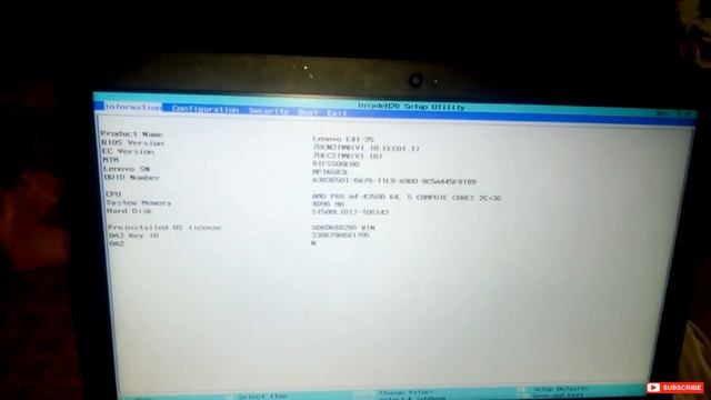 Lenovo E41-25 Boot Menu without Pin смотреть онлайн