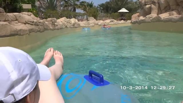 Дубай. Аквапарк Атлантис Aquaventure Atlantis. Сплав по реке