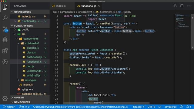 como usar react refs entre componentes? React.forwardRef & props.innerRef смотреть онлайн