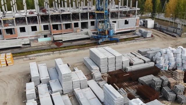 Талинка, Строительство с применением СМК-18. Съемки с квадрокоптера. смотреть онлайн