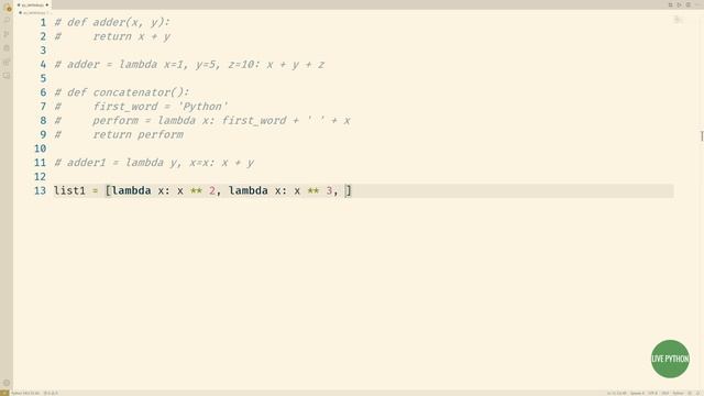 Python Lambda Expressions Tutorial: what, how, when and why смотреть онлайн