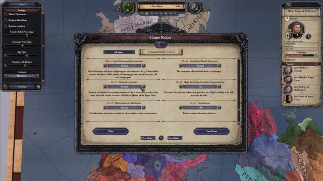 CK2 l AGOT MOD l Random World l World Setup # 1 смотреть онлайн