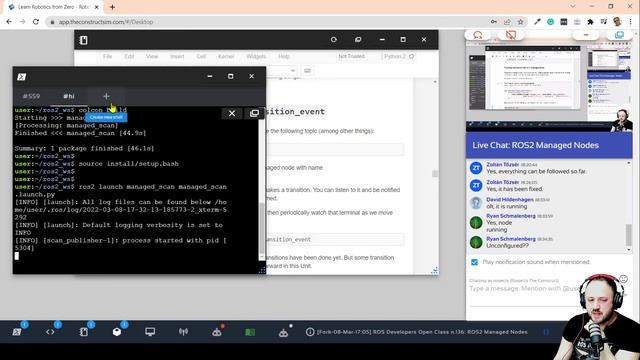 ROS2 Managed Nodes | ROS Developers Open Class #136 смотреть онлайн
