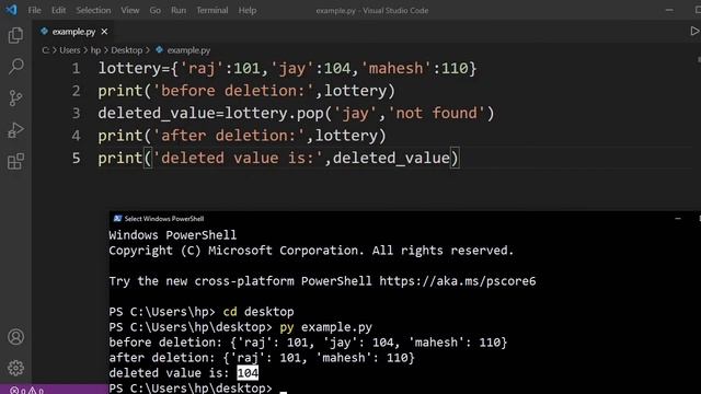pop Method in Dictionary|popitem Method in Dictionary|Dictionary in Python смотреть онлайн
