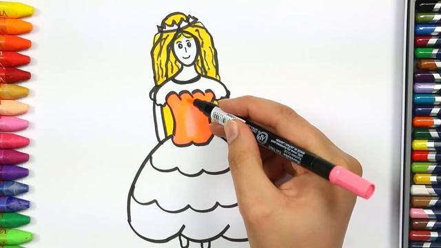 Как рисовать принцессу - Как рисовать и цвет смотреть онлайн