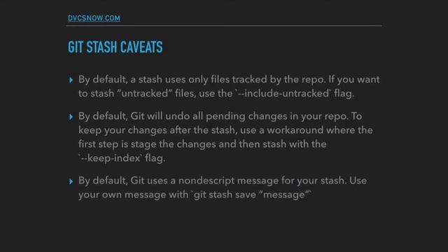 Git Stashes смотреть онлайн
