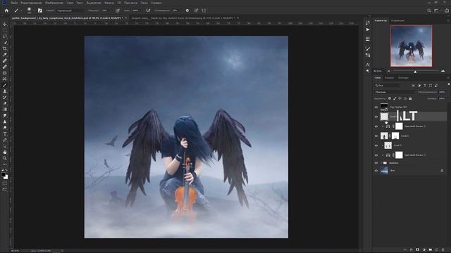 Крутое фото за 5 минут! Готический стиль. Уроки фотошоп смотреть онлайн