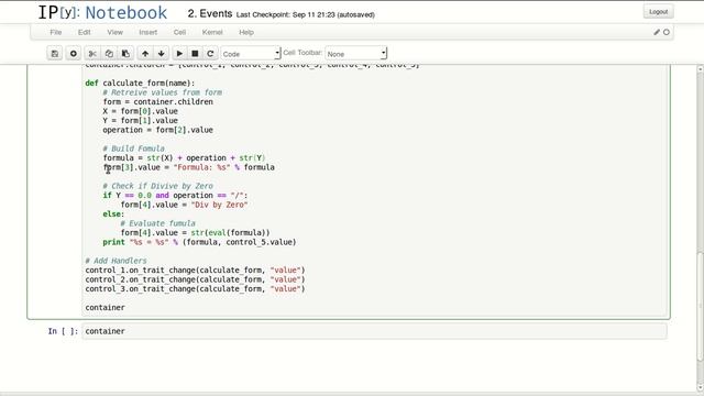 Handling Events - IPython Widgets #2 смотреть онлайн