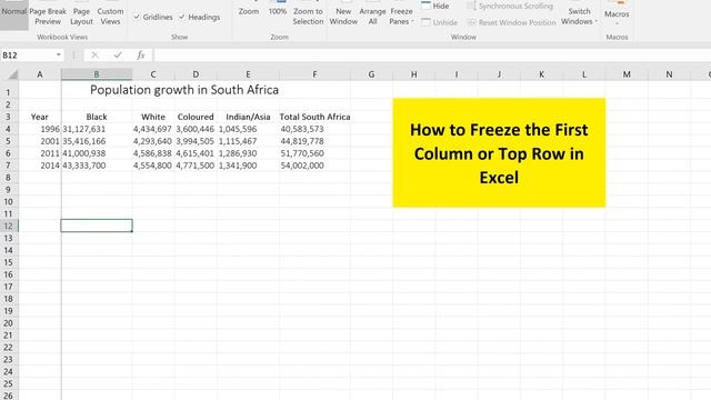 Excel: Freeze Panes смотреть онлайн