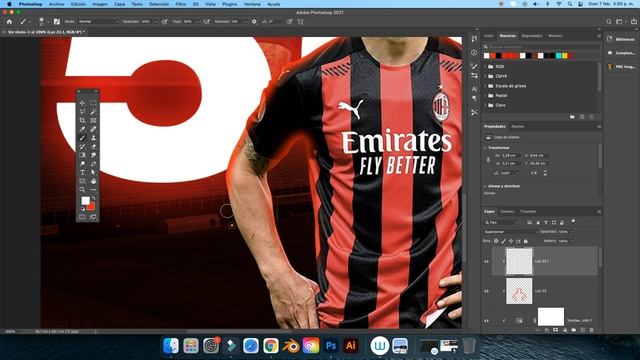 Photoshop Tutorial | Creando un Diseño Deportivo para Instagram | Sports Design смотреть онлайн