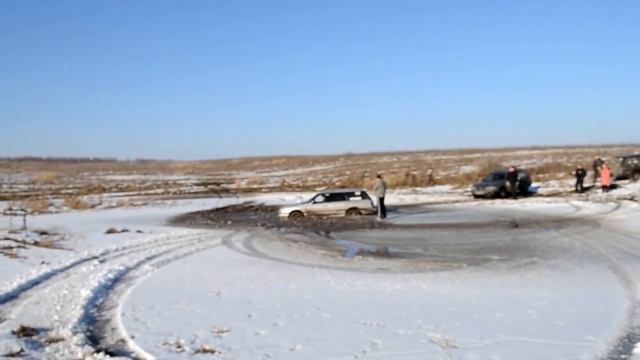 Subaru льда,воды и грязи не бояться!!! смотреть онлайн