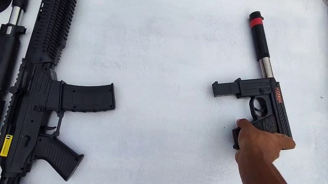 Collecting Sniper Rifle, Shotgun, Ak 47, M16, Glock Pistol, Mp40, Soft Bullet, Space gun смотреть онлайн