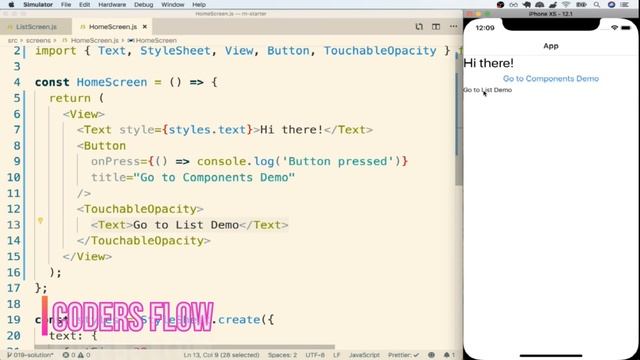 React native Touchable Opacity Part 3 смотреть онлайн