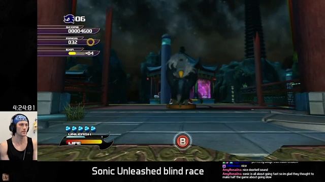 Sonic Unleashed blind race with bass part 1 смотреть онлайн