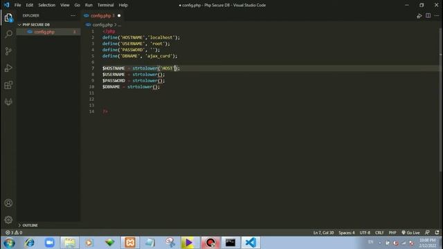 php database connection #php secure database connection with MySQL смотреть онлайн