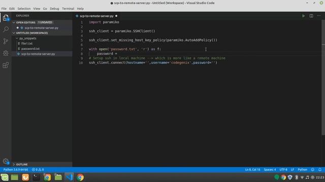Send files using paramiko - python смотреть онлайн