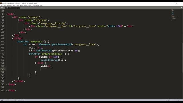 Практика JavaScript. Задача #4. Делаем Progress bar смотреть онлайн