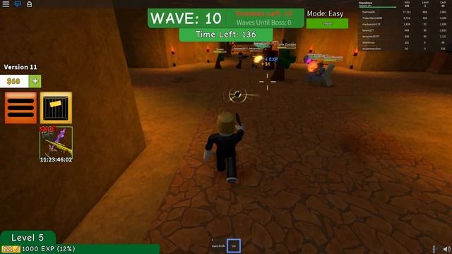 УБИЛ ВСЕХ ЗОМБИ В Zombie Attack! ПРОКАЧАЙ СВОЙ ЛЕВЛ ROBLOX смотреть онлайн