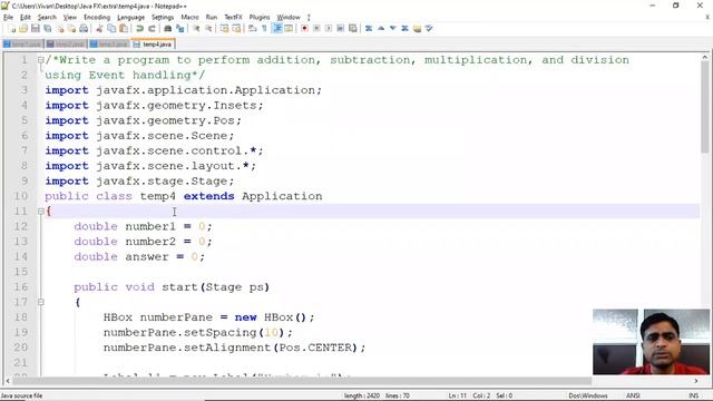 Lec 43 Java program of JAVAFX and Method overloading смотреть онлайн
