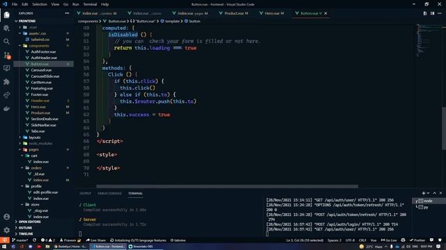 How to Make a Custom Button Component in Vue | Praveen Malethia смотреть онлайн