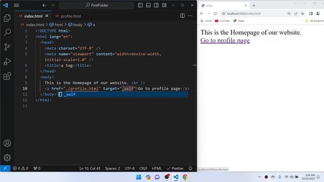36 HTML a tag target attribute | HTML target attribute in anchor tag | Target _self vs _blank смотреть онлайн