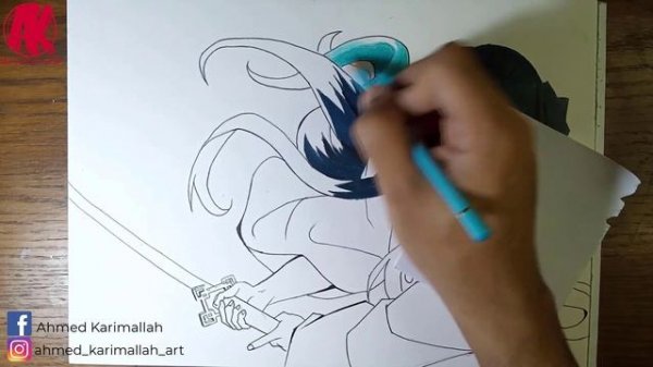 How To Draw Muichiro Tokito - Demon slayer