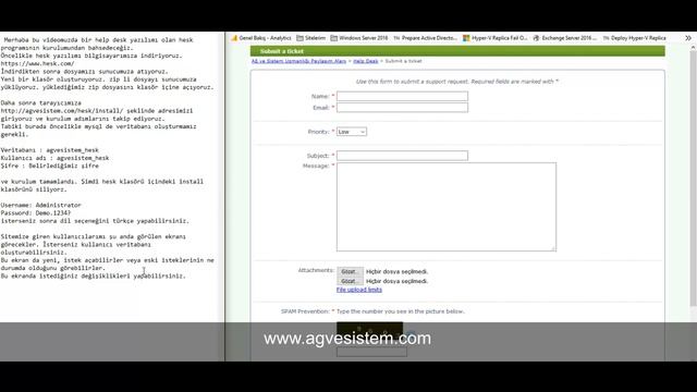 Hesk Help Desk Programı Kurulumu смотреть онлайн