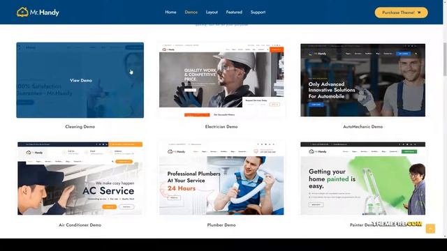 MrHandy Handyman Services WordPress Theme air conditioning repair Website Builder смотреть онлайн