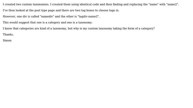 Wordpress: Why does my taxonomy have a category style div id? смотреть онлайн