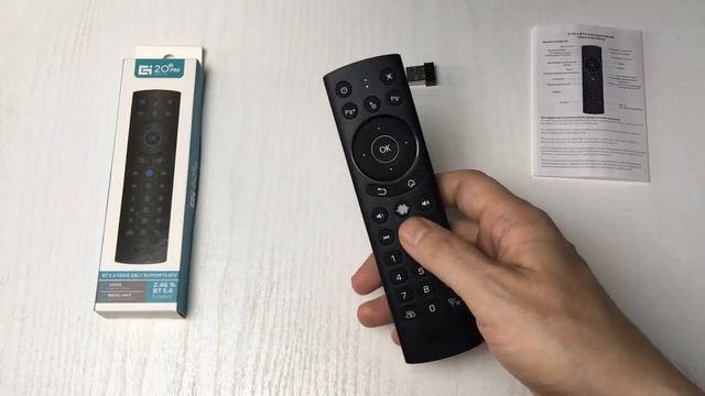 G20S BTS Pro Bluetooth 5.0 Пульт для тв бокса с воздушной мышью, микрофоном, подсветкой кнопок.