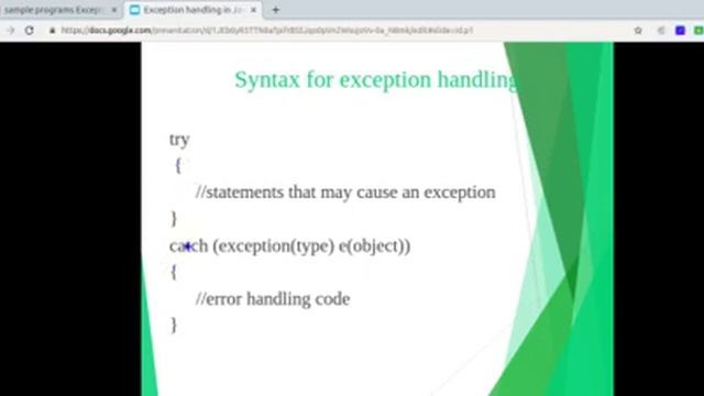 Exception Handling In Java смотреть онлайн