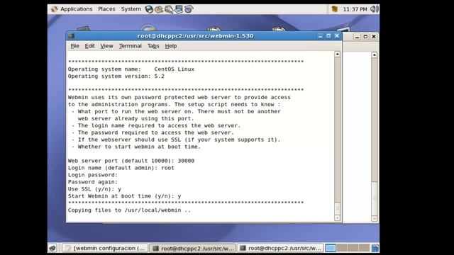 Servidor de cuentas de usuario, Webmin Linux Centos смотреть онлайн