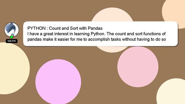 PYTHON : Count and Sort with Pandas смотреть онлайн