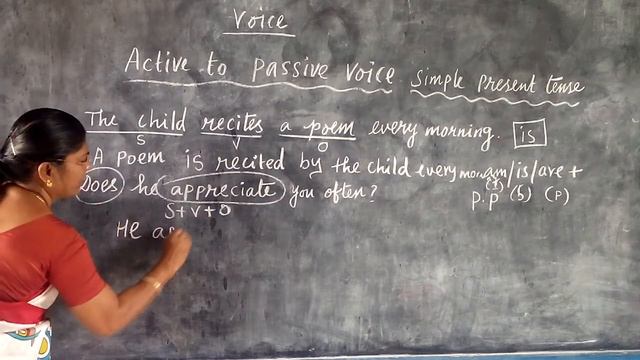 Active to Passive Voice ( Simple Present Tense ) Part 1 смотреть онлайн