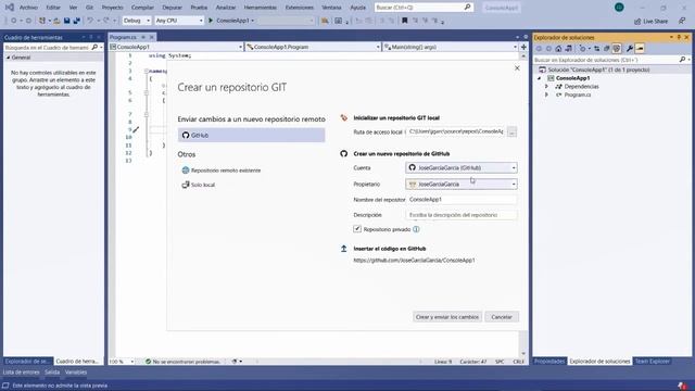 Tutorial: Gestión de Azure repos en Git con Visual Studio. смотреть онлайн