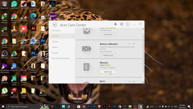 overview of the Acer Care Center software. смотреть онлайн