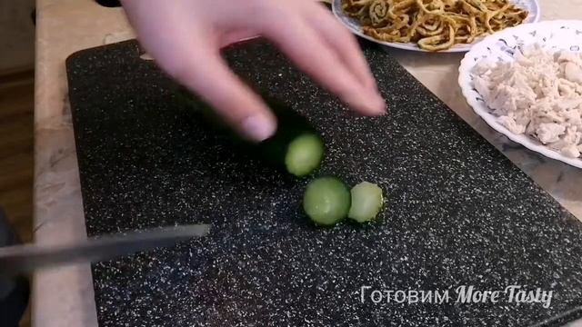 Все будут ПРОСИТЬ этот РЕЦЕПТ! Вкусный Салат за 10 минут. Продукты простые, а вкус Божественный! смотреть онлайн
