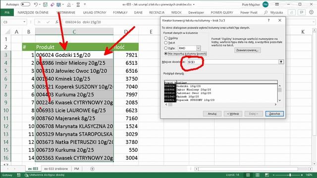 Excel - Jak usunąć z tekstu x pierwszych znaków [odc.833] смотреть онлайн