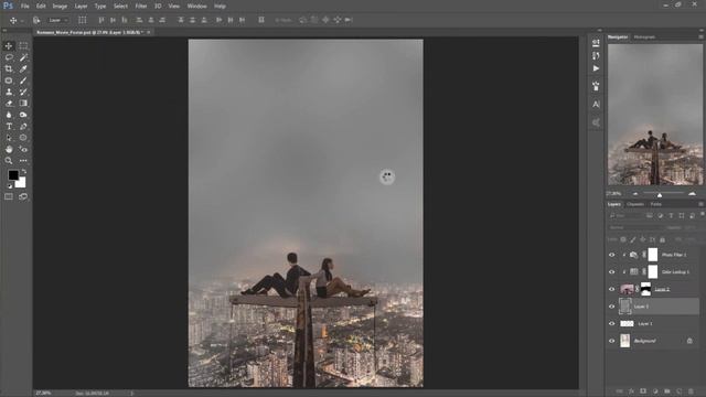 Photoshop Photo Manipulation ~ Romance Movie Poster