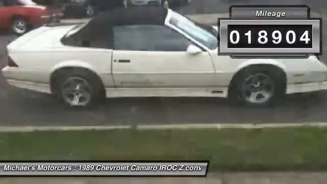 1989 Chevrolet Camaro IROC Z convertible Neptune City NJ 07753 смотреть онлайн