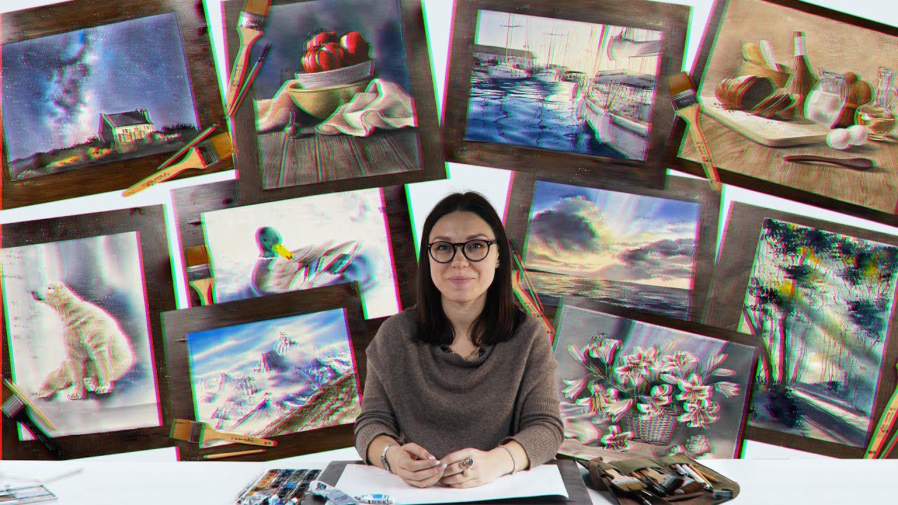 Промо онлайн-курса «Акварельная живопись Pro» смотреть онлайн