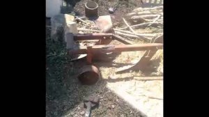 самодельный двухкорпусной плуг из конского