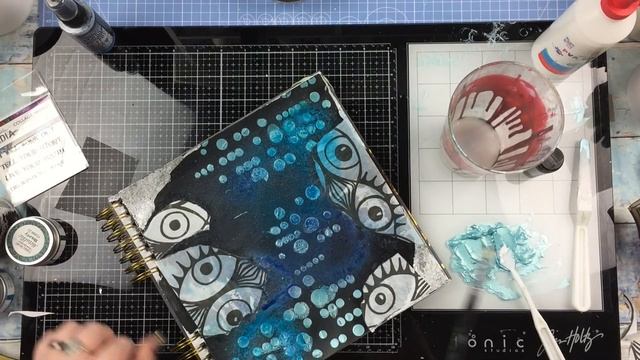 MIXED MEDIA ART JOURNAL PROCESS | 10 | 'Focus on the Good' | Thompson's Craft Supplies DT смотреть онлайн